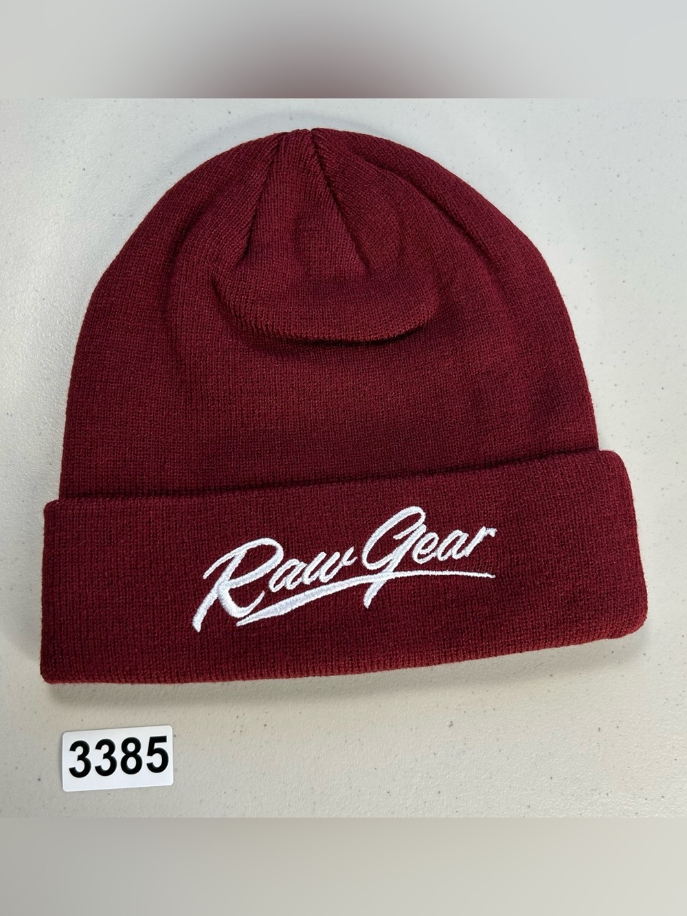 Raw Gear Heritage Beanie Maroon New